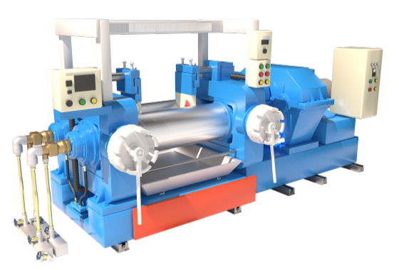 簡単な図面から制作した3DCGの機械
